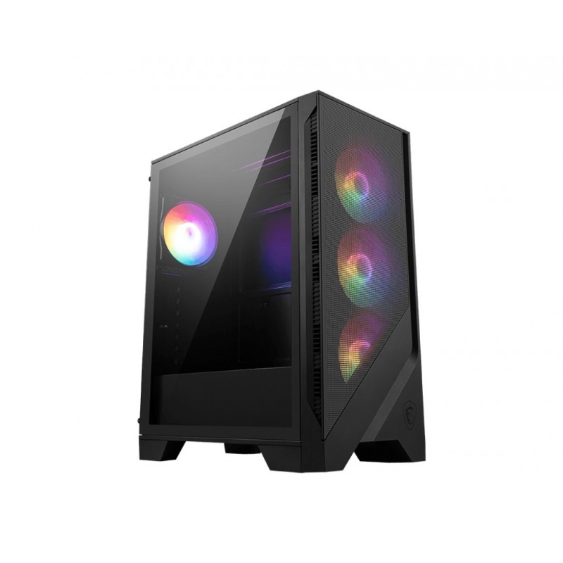 MSI MAG FORGE 121A AIRFLOW ARGB Semi Torre ATX Cristal Templado USB 3.0 Negra 306-7G23A27-HH9