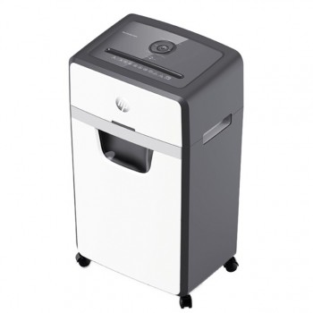 HP OneShred 24CC triturador de papel Corte en partículas 65 dB 22 cm Blanco, Negro 2807