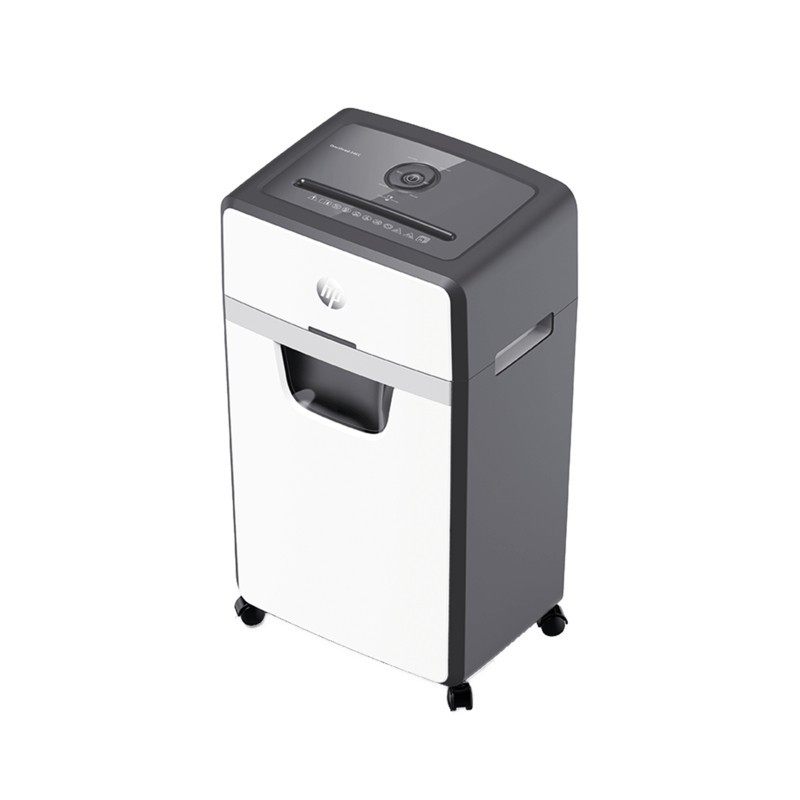 HP OneShred 24CC triturador de papel Corte en partículas 65 dB 22 cm Blanco, Negro 2807