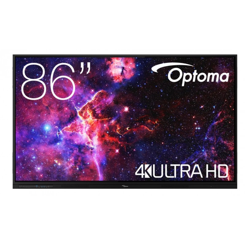 H1F0H08BW101 pizarra blanca interactiva (86") 3840 x 2160 Pixeles Pantalla táctil Negro USB
