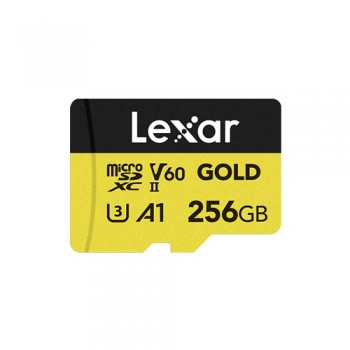 Lexar Professional GOLD 256GB MicroSDXC Class 3 (U3) -  LMSGOLD256G-BNNNG
