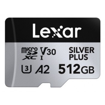 Lexar Professional SILVER PLUS 512GB MicroSDXC Class 3 (U3) -  LMSSIPL512G-BNANG