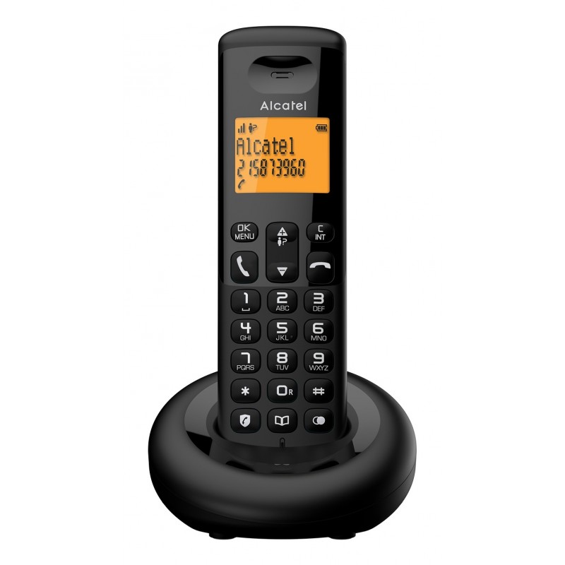 Alcatel E160 Teléfono DECT Identificador de llamadas Negro ATL1426724