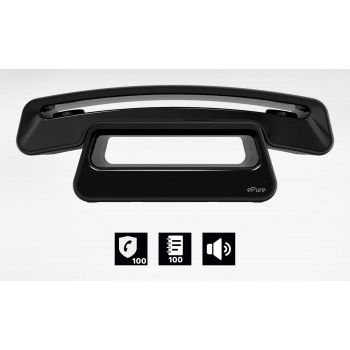 Alcatel ePure3 Iconic Teléfono DECT Identificador de llamadas Negro ATL1428155