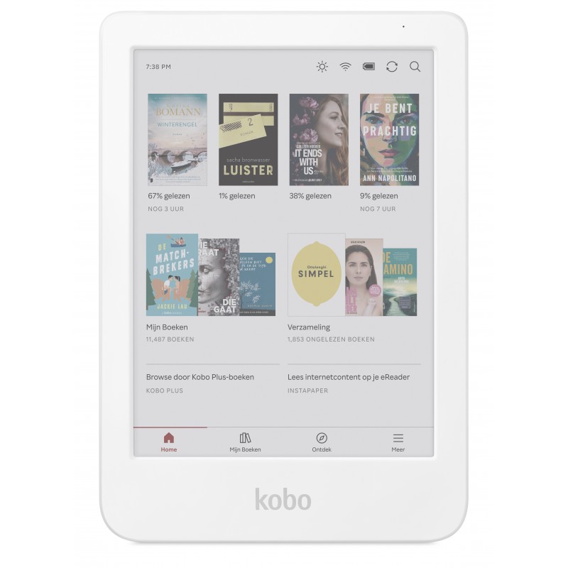 Kobo Clara Colour White 6" E Ink Color Libro Electrónico ComfortLight PRO Resistente al Agua Blanco N367-KU-WH-K-CK