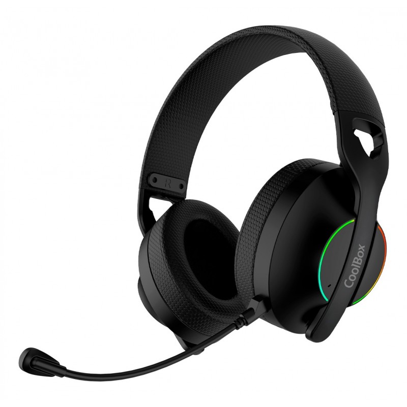 CoolBox GAMING AURICULARES CON MICRO WB01 RF+BT+3.5 NEGRO PC Negro COO-AUM-WB01-B