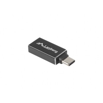ADAPTADOR USB LANBERG USB-C M 3.1 A USB-A H OTG NEGRO AD-UC-UA-02