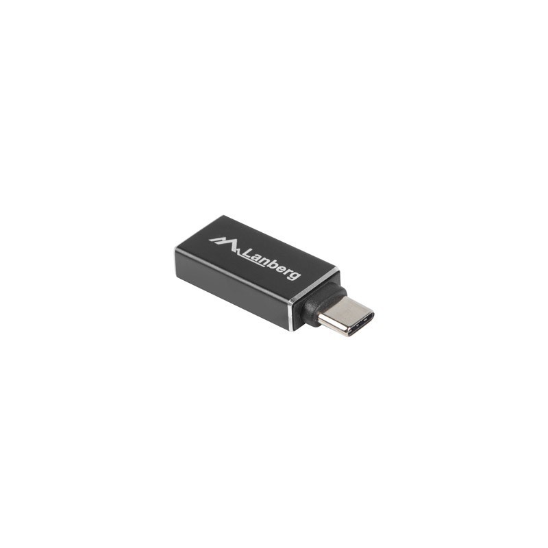 ADAPTADOR USB LANBERG USB-C M 3.1 A USB-A H OTG NEGRO AD-UC-UA-02