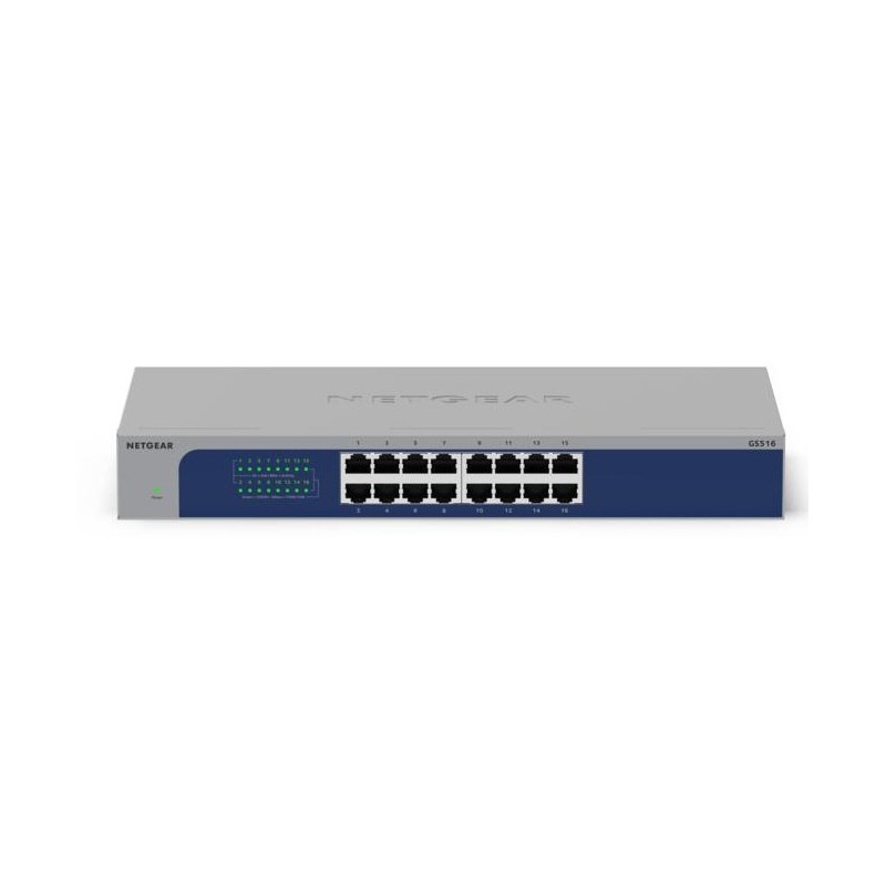 NETGEAR GS516-300EUS switch No administrado Gigabit Ethernet (10 100 1000) Gris