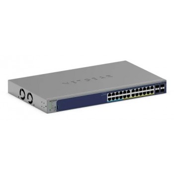 NETGEAR GS728TXUP Gestionado Gigabit Ethernet (10 100 1000) Energía sobre Ethernet (PoE) 1U Gris GS728TXUP-300EUS
