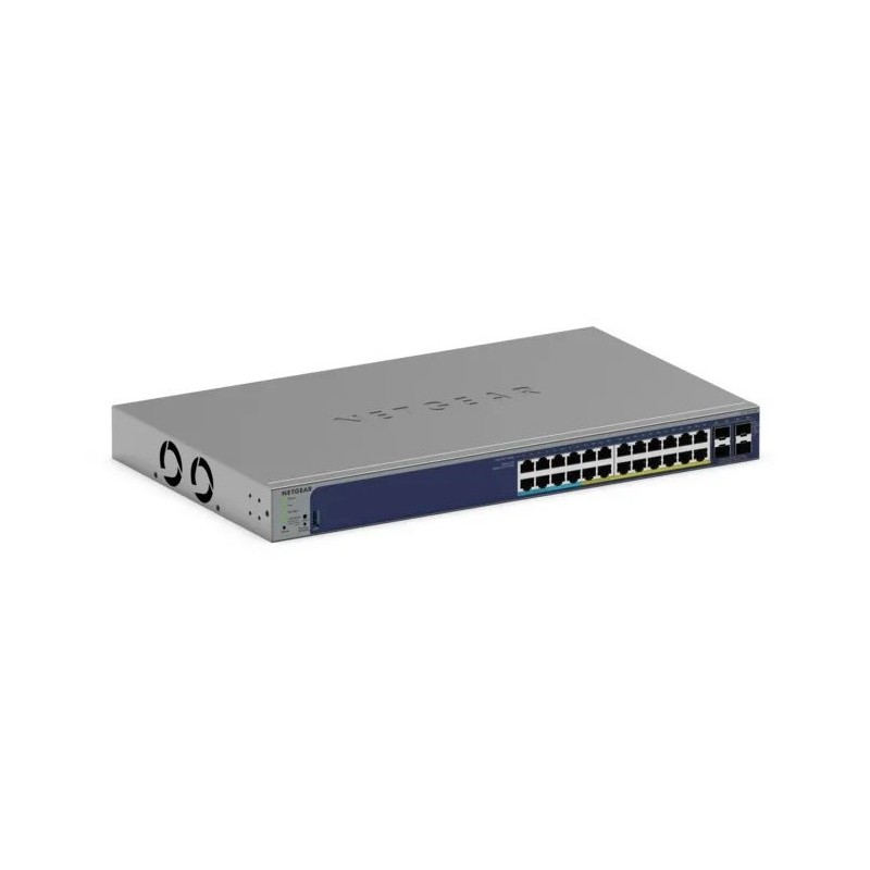 NETGEAR GS728TXUP Gestionado Gigabit Ethernet (10 100 1000) Energía sobre Ethernet (PoE) 1U Gris GS728TXUP-300EUS