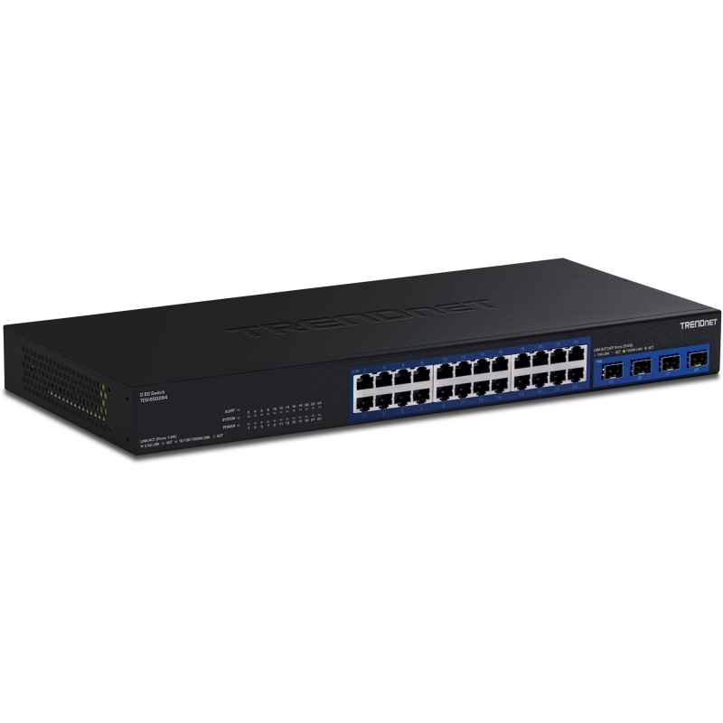 Trendnet TEG-S50284 switch No administrado 2.5G Ethernet (100 1000 2500) Negro