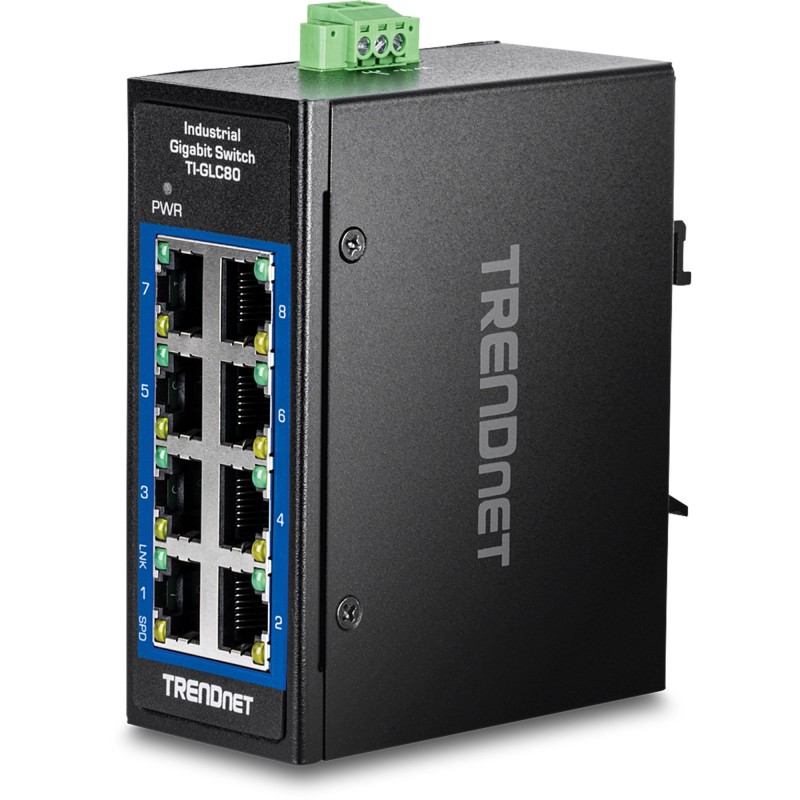 Trendnet TI-GLC80 switch No administrado Gigabit Ethernet (10 100 1000) Negro