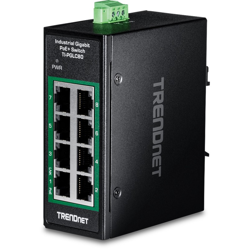 Trendnet TI-PGLC80 switch No administrado Gigabit Ethernet (10 100 1000) Energía sobre Ethernet (PoE