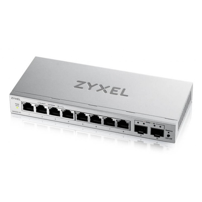 Zyxel GS1200-10v3 Gestionado L2 Gigabit Ethernet (10 100 1000) Escritorio Gris GS1200-10V3-EU0101F