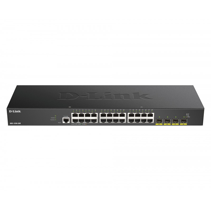 D-Link DGS-1250-28X Gestionado L3 Gigabit Ethernet (10 100 1000) Negro DGS-1250-28X E