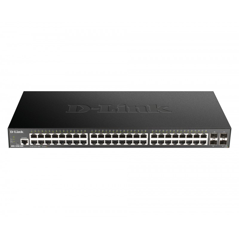 D-Link DGS-1250-52X Gestionado L3 Gigabit Ethernet (10 100 1000) Negro DGS-1250-52X E