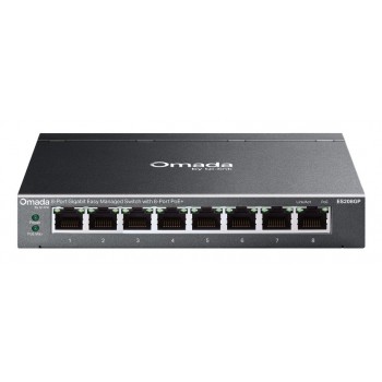 TP-Link Omada ES208GP switch Gestionado L2 Gigabit Ethernet (10 100 1000) Energía sobre Ethernet (Po