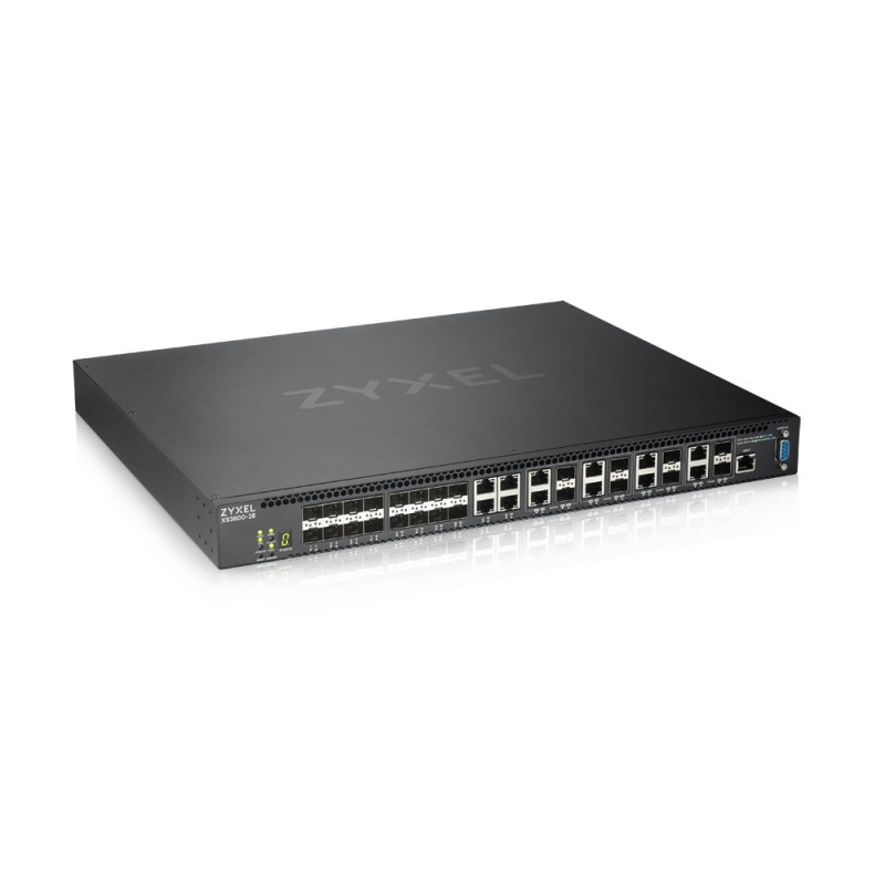Zyxel XS3800-28 Gestionado L2+ 10G Ethernet (100 1000 10000) Negro XS3800-28-ZZ0101F