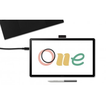 Wacom One 14 tableta digitalizadora Negro, Blanco 2540 líneas por pulgada 309 x 174 mm USB DTC141W0
