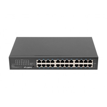 Lanberg RSGE-24 switch No administrado Gigabit Ethernet (10 100 1000) 1U Negro