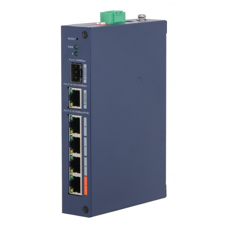 Dahua Technology CHS4106-4ET-60 switch Gestionado L2 Fast Ethernet (10 100) Energía sobre Ethernet ( 1.0.01.20.11716-9004