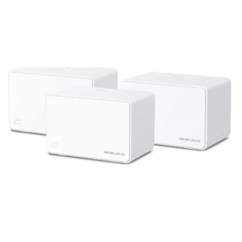 Mercusys Halo H80X (3-pack) Doble banda (2,4 GHz   5 GHz) Wi-Fi 6 (802.11ax) Blanco Interno HALO H80X(3-PACK)