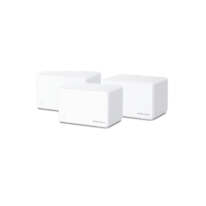 Mercusys Halo H80X (3-pack) Doble banda (2,4 GHz   5 GHz) Wi-Fi 6 (802.11ax) Blanco Interno HALO H80X(3-PACK)