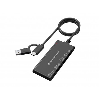 Conceptronic BIAN10B lector de tarjeta USB 3.2 Gen 1 (3.1 Gen 1) Type-A Type-C Negro