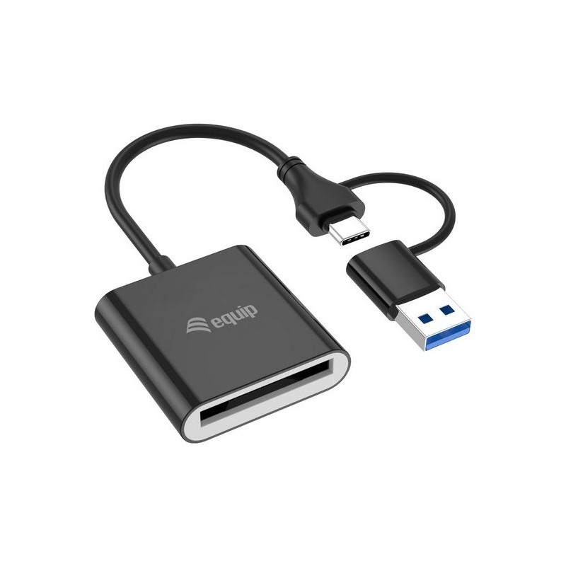 Equip 245461 lector de tarjeta USB 3.2 Gen 2 (3.1 Gen 2) Type-C Negro