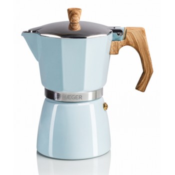 Haeger MOKA Pot 6 Cafetera italiana Azul CP-06A.011A