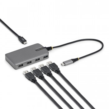 StarTech.com 5G4AC-USB-C-HUB hub de interfaz USB 3.2 Gen 1 (3.1 Gen 1) Type-C 5000 Mbit s Gris