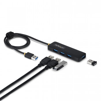 StarTech.com Hub USB-A de 4 Puertos - 5 Gbps - Ladrón USB Alimentado por el Bus USB - Concentrador d H5A4A-USB-HUB-2
