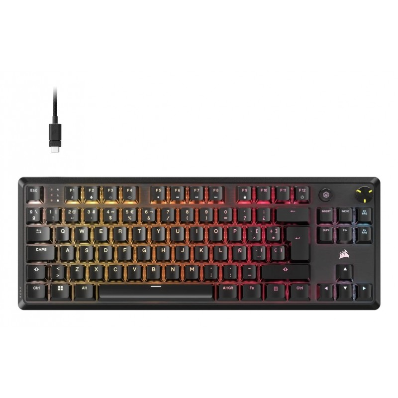Corsair K70 CORE TKL Español - (CORSAIR MLX Red) - Negro CH-911911E-ES