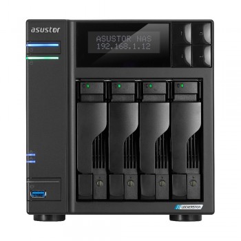 Asustor LOCKERSTOR 4 Gen2 (AS6704T) NAS Escritorio Intel® Celeron® N N5105 4 GB DDR4 0 TB ADM Negro