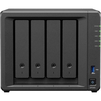 Synology DP340 servidor de almacenamiento NAS Escritorio R1600 16 GB 32 TB Unidad de disco duro Negr