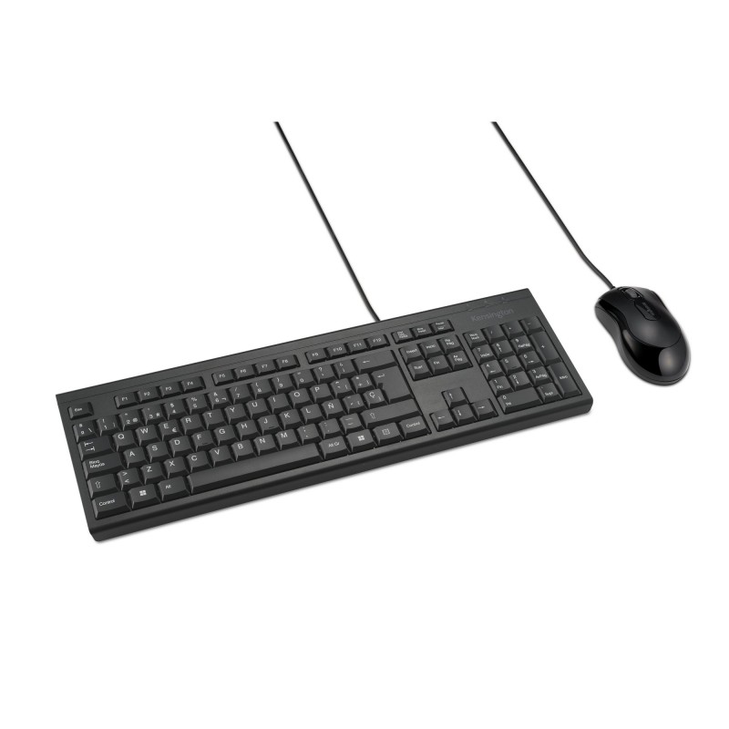 Kensington Kit de teclado y ratón con cable KM100 EQ Español - Negro K75452ES