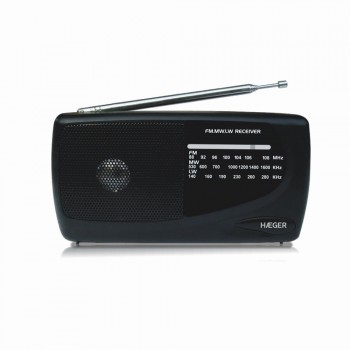 Haeger PR-TRI.002A radio Portátil Negro