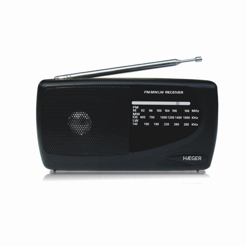 Haeger PR-TRI.002A radio Portátil Negro