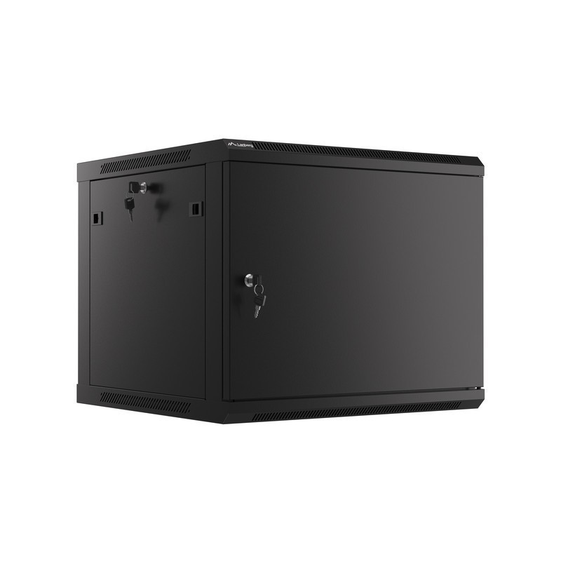 Lanberg WF01-6609-00B armario rack 9U Bastidor de pared Negro