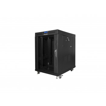 Lanberg FF01-6815-12BL armario rack 15U Rack o bastidor independiente Negro