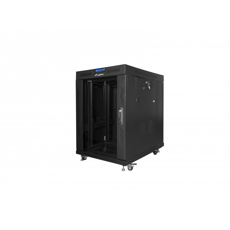 Lanberg FF01-6815-12BL armario rack 15U Rack o bastidor independiente Negro