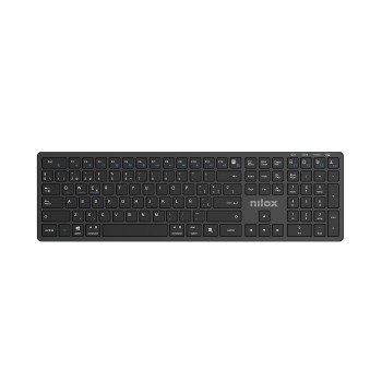 Nilox TECLADO PRO WIRELESS BLACK ESPANOL Español - Negro NXKBW01B