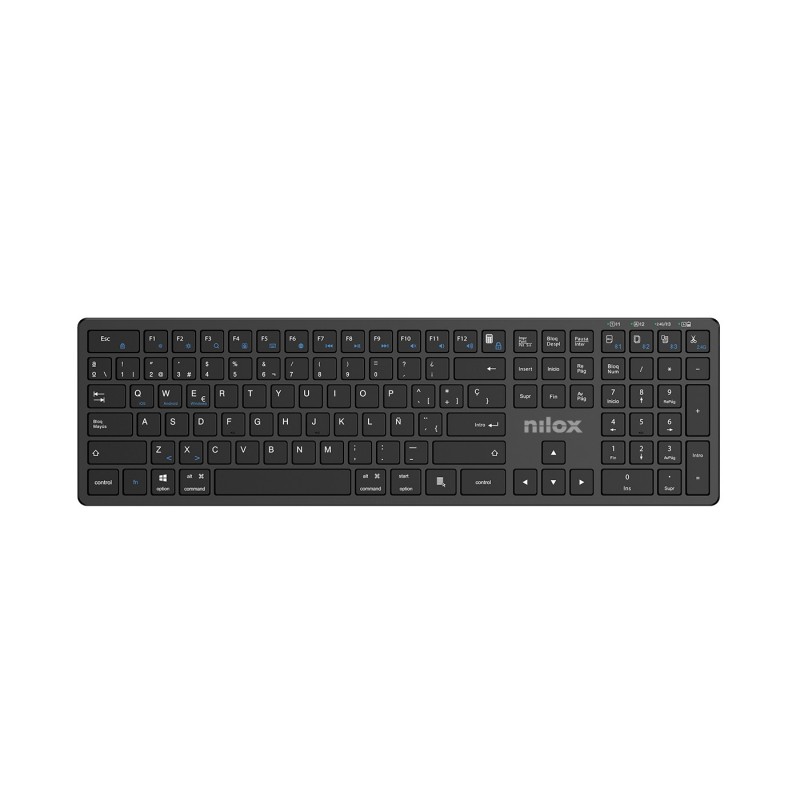 Nilox TECLADO PRO WIRELESS BLACK ESPANOL Español - Negro NXKBW01B