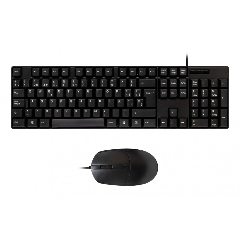 UNYKAch Teclado + Ratón Kit OEM Español - Negro UK50545