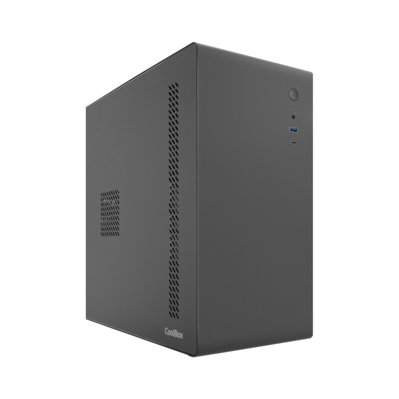 CoolBox CAJA MATX M640C USB-C 3.2 GEN1 FULLMETAL BASIC500GR 500W + 1 VENT. 90MM COO-PCM640C-1