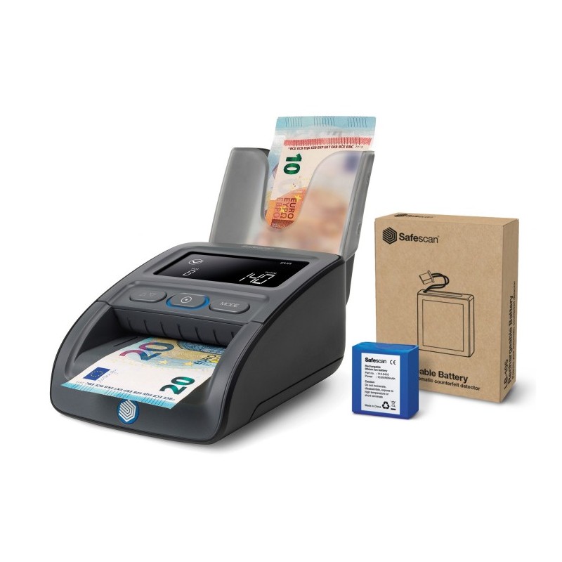 Safescan 155-S Komplett detector de billetes falsos Negro 112-0732