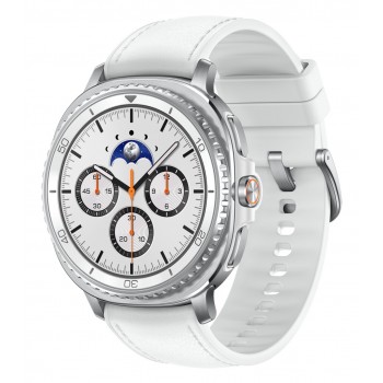 Samsung Galaxy Watch8 Classic (LTE 46MM Aluminio Plata con correa color - Blanco - 4G SM-L505FZWAEUB