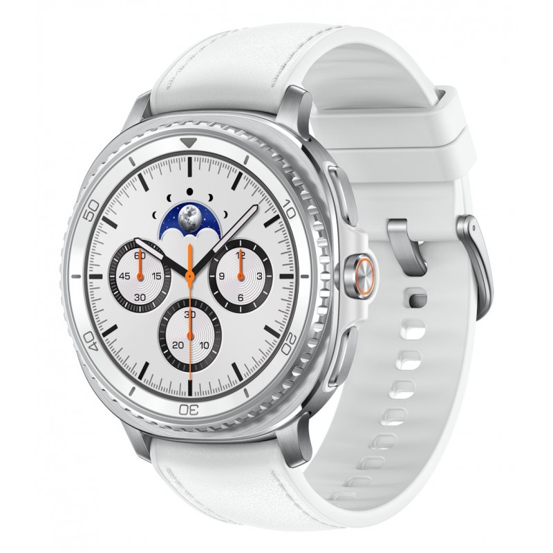 Samsung Galaxy Watch8 Classic (LTE 46MM Aluminio Plata con correa color - Blanco - 4G SM-L505FZWAEUB