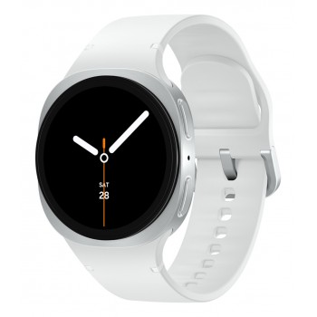 Samsung Galaxy Watch8 LTE 40MM Aluminio Plata con correa color Blanco - 4G SM-L325FZSAEUB